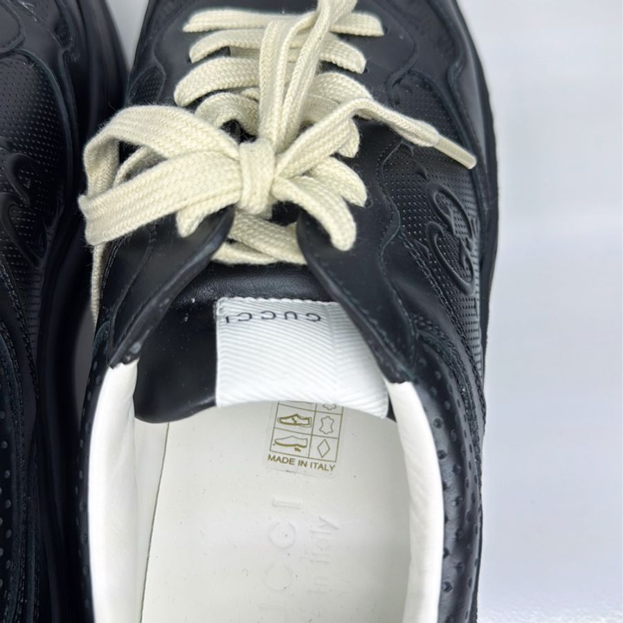 Gucci Embossed Sneaker 餅乾鞋7.5 /25.5cm全新僅試穿-1