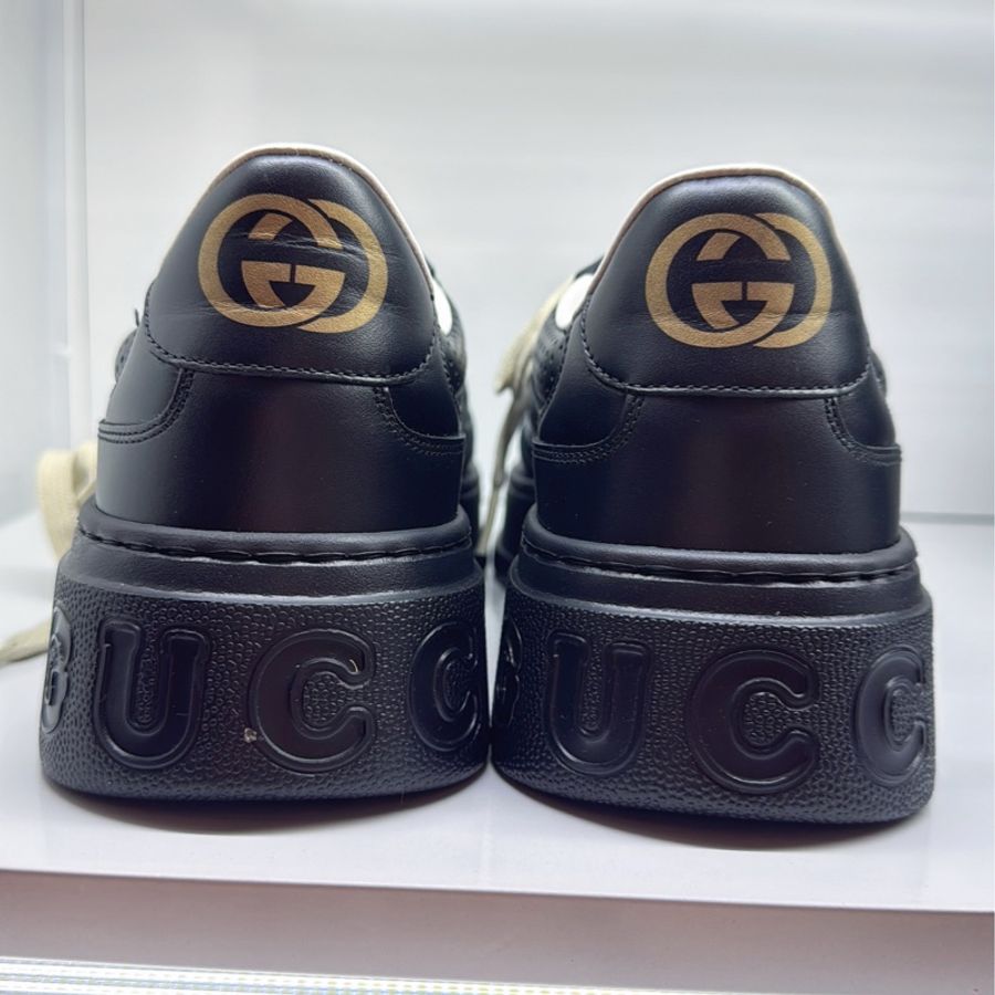 Gucci Embossed Sneaker 餅乾鞋7.5 /25.5cm全新僅試穿-3