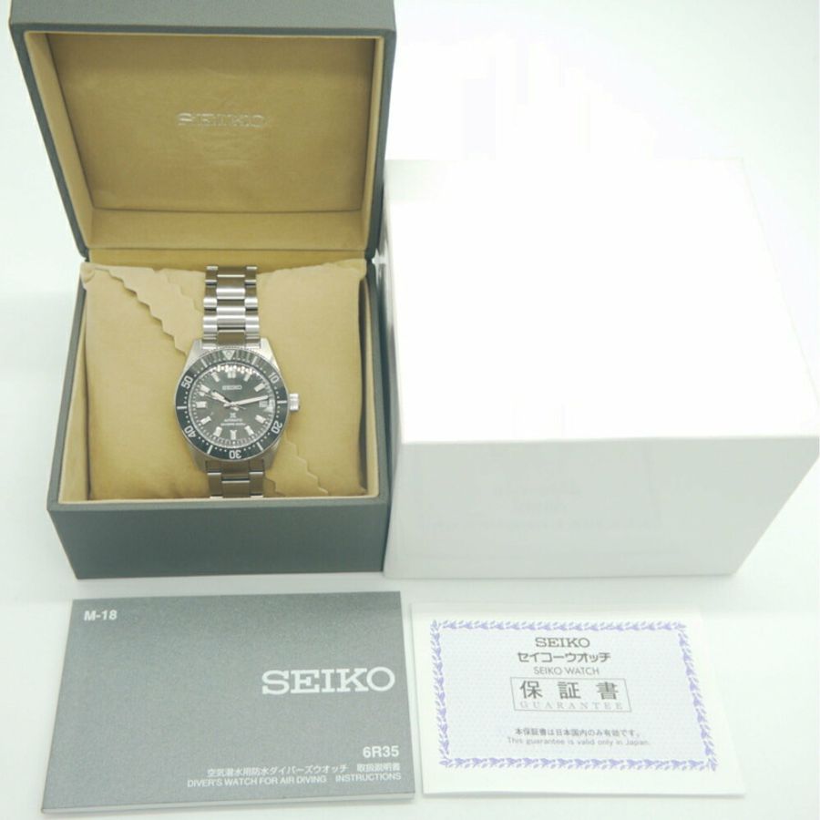 SEIKO PROSPEX 潛水員潛水機械 1965 Heritage SBDC101 自動灰色錶盤手錶-9