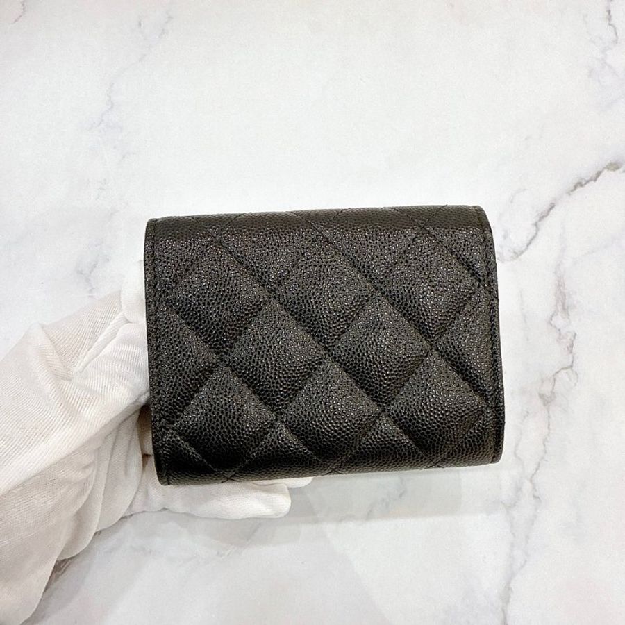 莉亞精品♡Chanel AP4088 24A大雙C內裡別針雙層卡包 全新-3