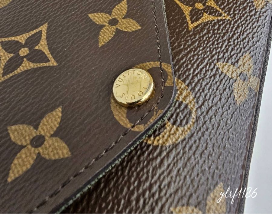 ❣LV 原花拼綠背帶二合一下蓋側背包-12