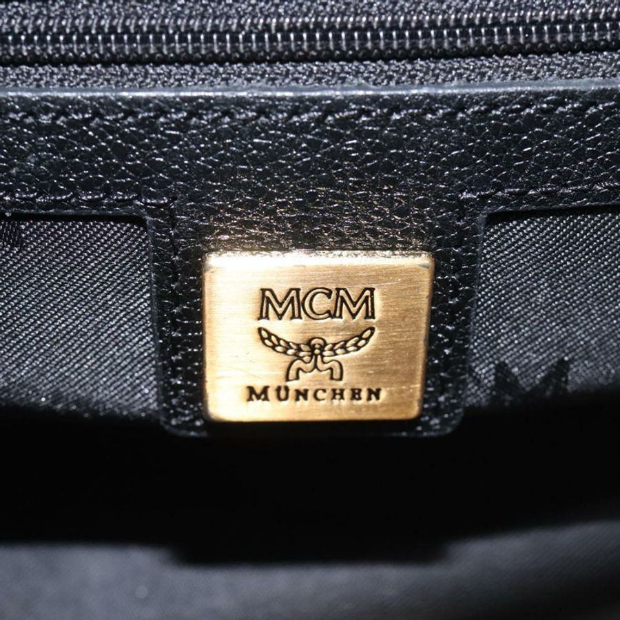 【日本直送】MCM 手提包 皮革 黑色 金色 正品 yk17655-17