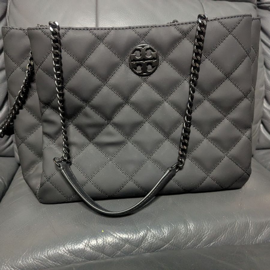 Tory Bunch All Black Willa Tote-2