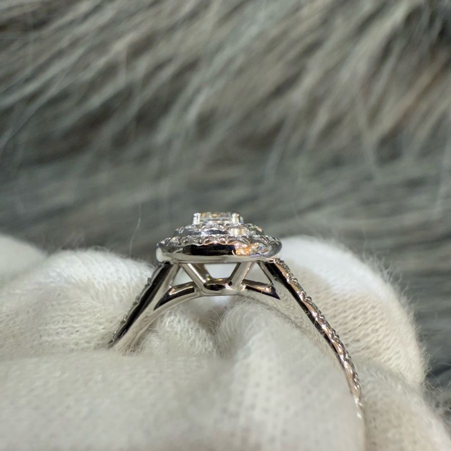 Tiffany&Co SOLESTE PT950 鑽圈 鉑金 鑽石 滿鑽 戒 戒指-6