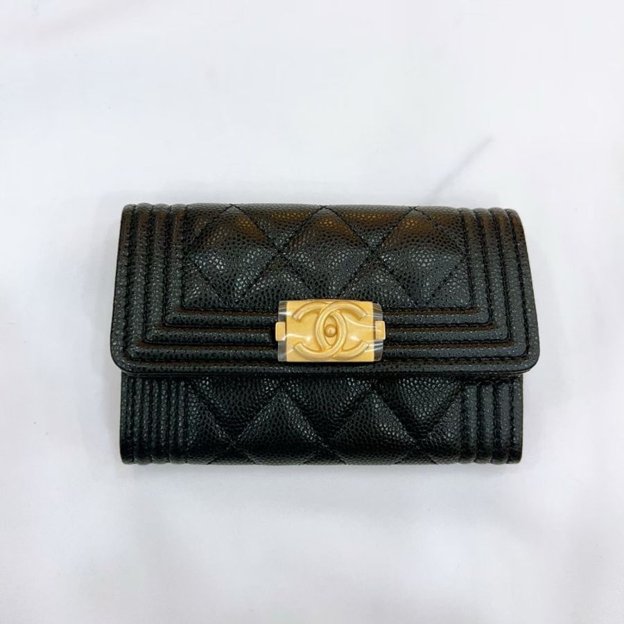 莉亞精品♡A80603 BOY單層卡包 金扣 全新-4