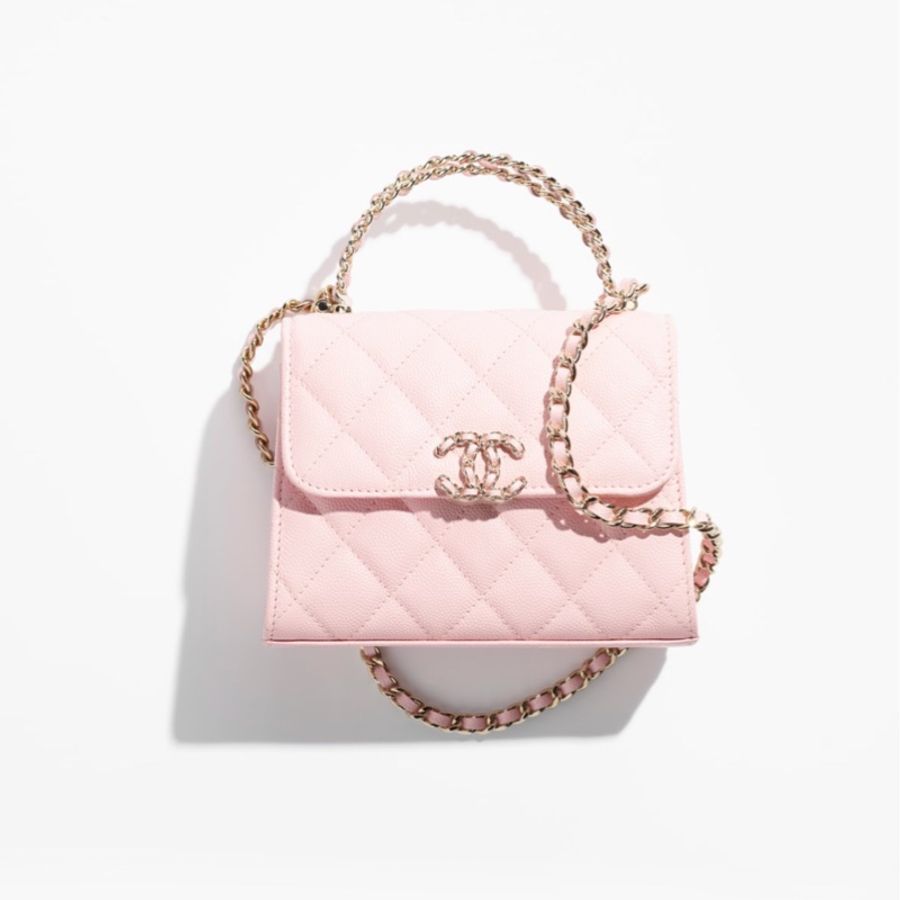 Chanel 25S 粉紅色Kelly 手柄-5