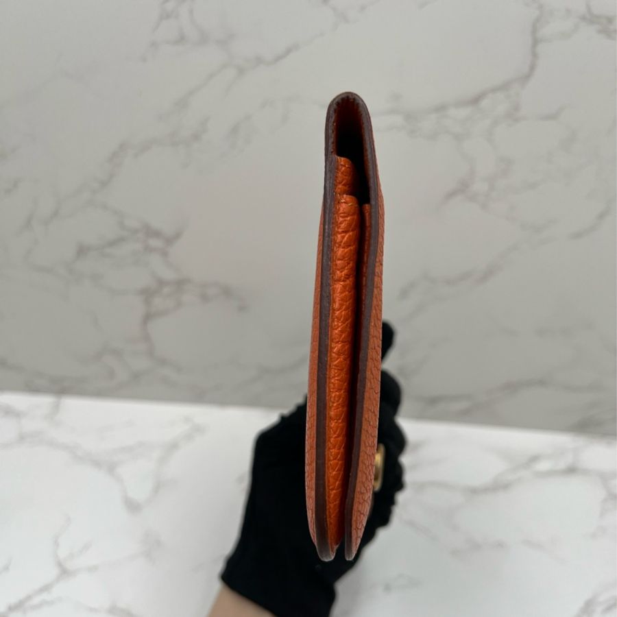 💗香緹國際精品💗HERMES 211 愛馬仕| Dogon| 橘色 |子母包(內袋新)-2