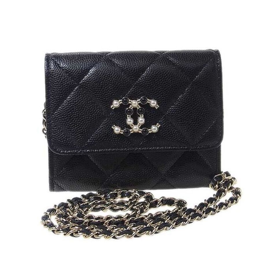 【M】Chanel|香奈兒小小廢包 mirco bag、mini bag、小皮件 珍珠logo-2