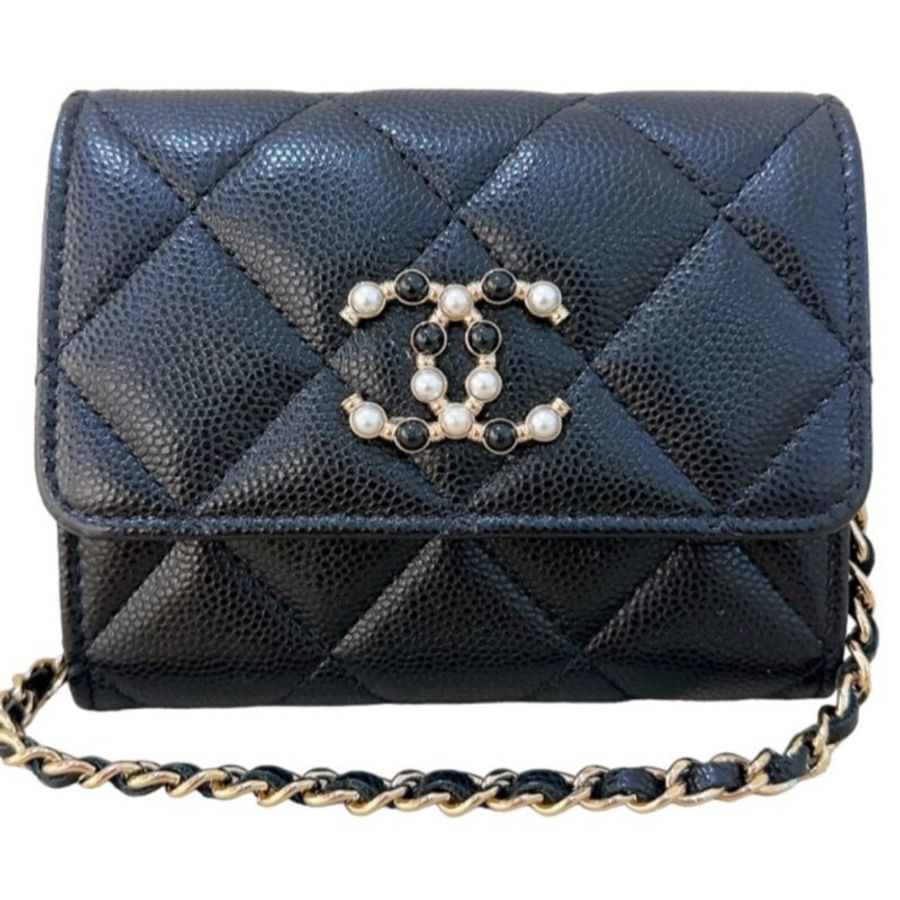 【M】Chanel|香奈兒小小廢包 mirco bag、mini bag、小皮件 珍珠logo-5