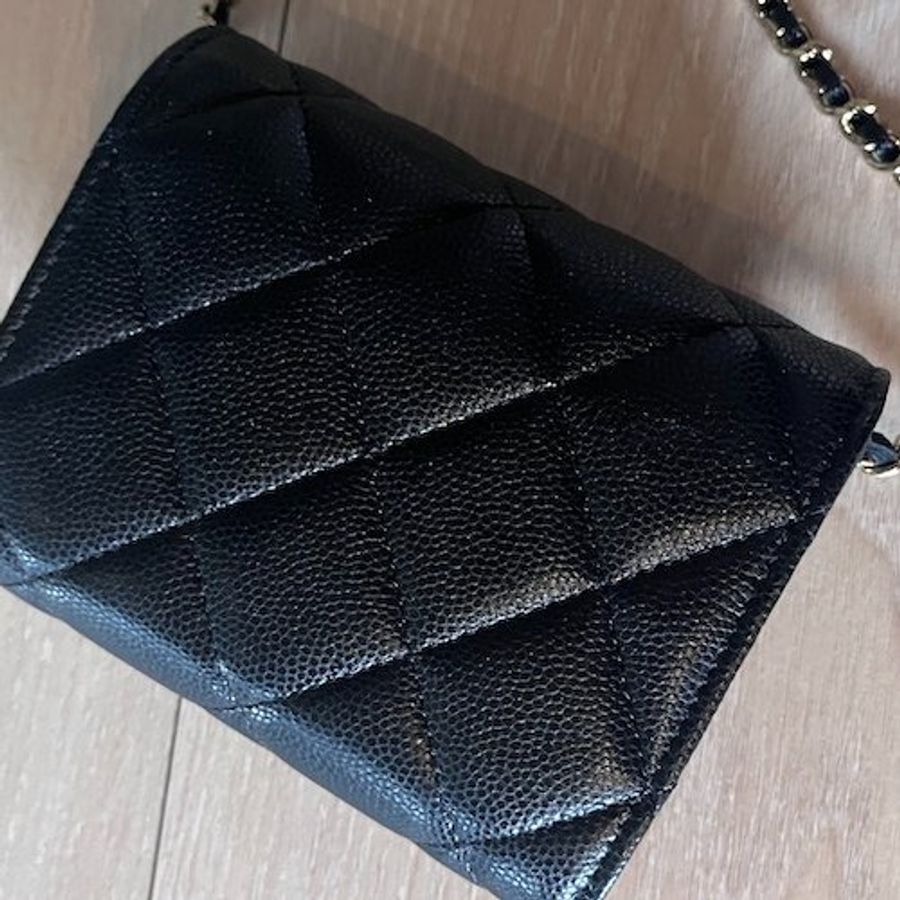 【M】Chanel|香奈兒小小廢包 mirco bag、mini bag、小皮件 珍珠logo-8