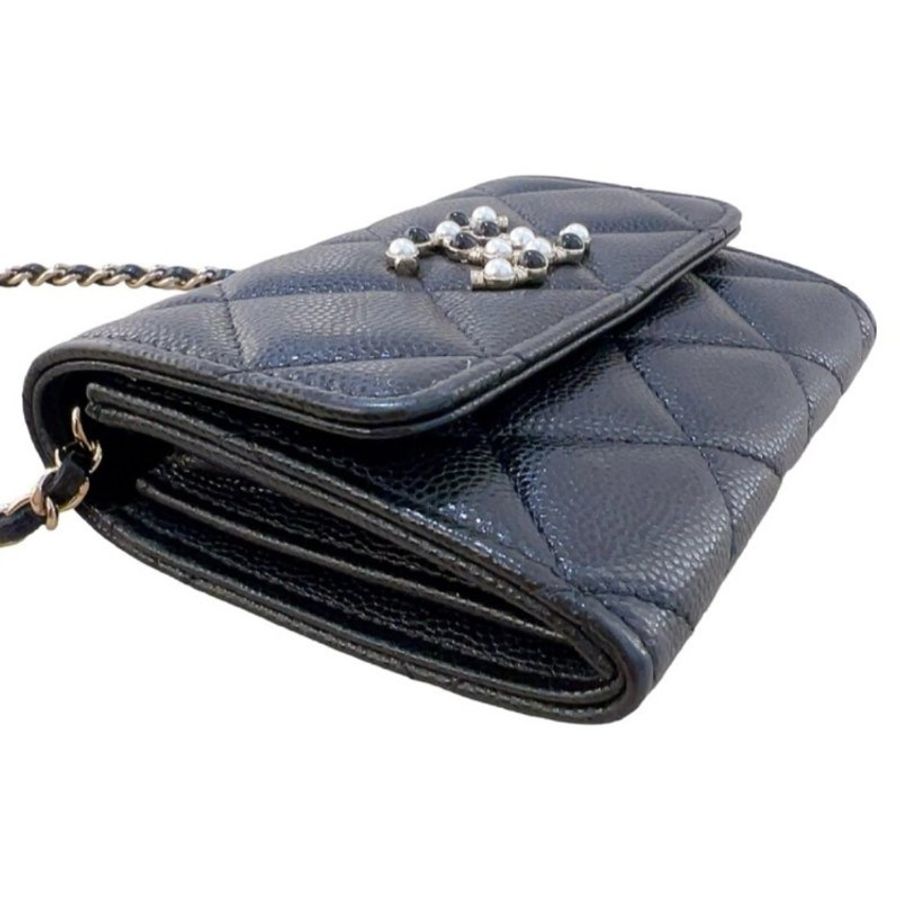 【M】Chanel|香奈兒小小廢包 mirco bag、mini bag、小皮件 珍珠logo-9