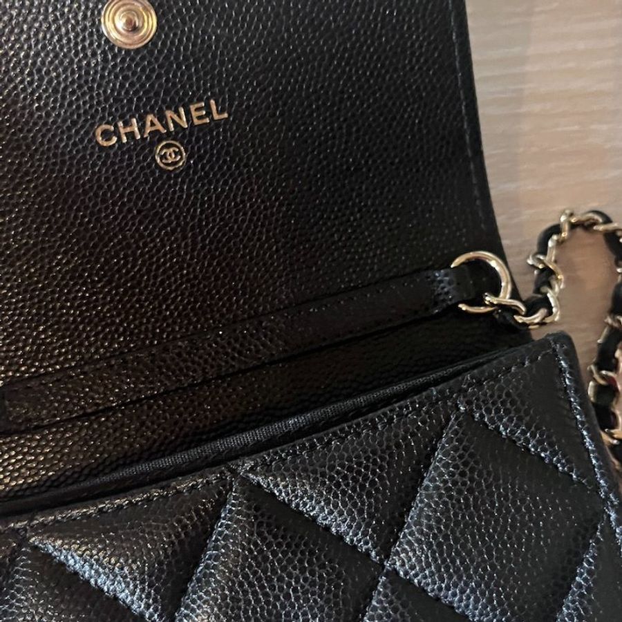 【M】Chanel|香奈兒小小廢包 mirco bag、mini bag、小皮件 珍珠logo-17