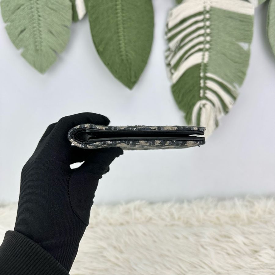 DIOR Oblique 緹花短銀包 2023年-2