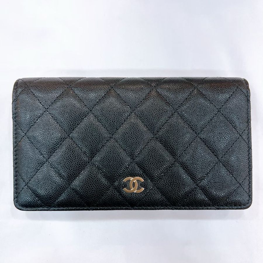 莉亞精品♡Chanel AP0233 經典對開內零錢袋長夾 金扣 全新-0
