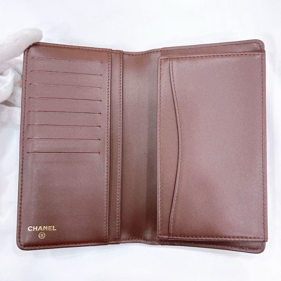 莉亞精品♡Chanel AP0233 經典對開內零錢袋長夾 金扣 全新-1