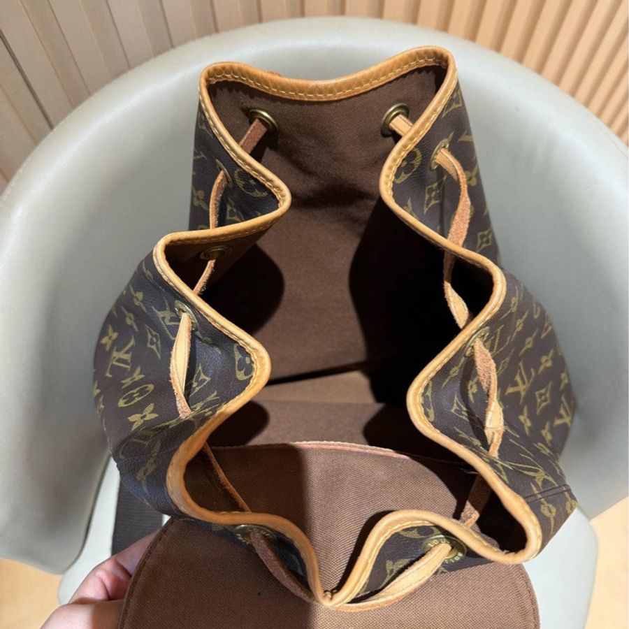 Lv 經典老花 monogram gm後背包 賠錢割愛 買到賺到-7