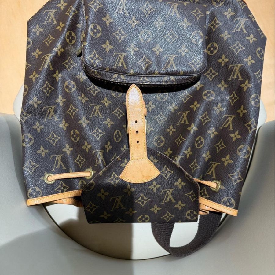 Lv 經典老花 monogram gm後背包 賠錢割愛 買到賺到-8