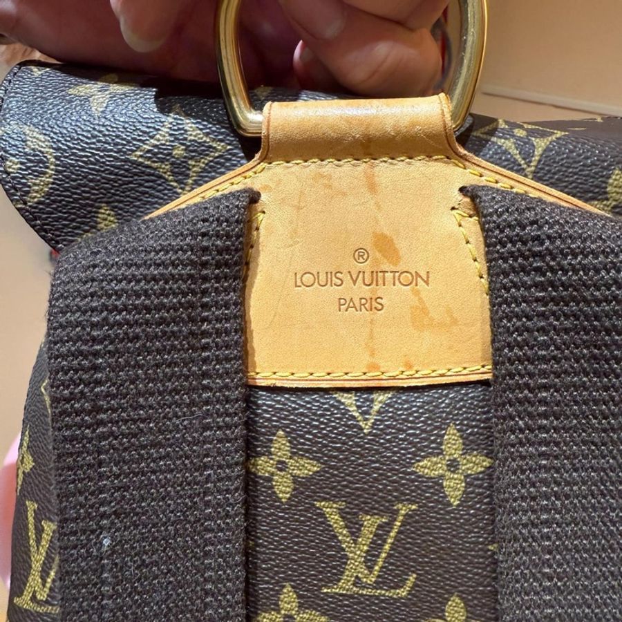 Lv 經典老花 monogram gm後背包 賠錢割愛 買到賺到-9