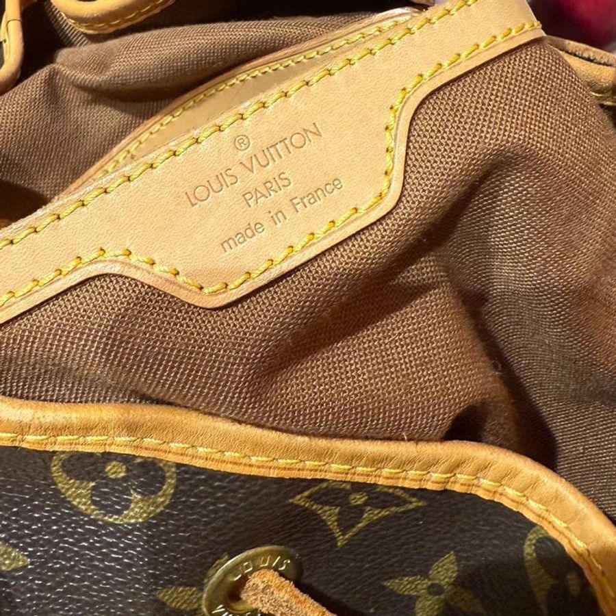 Lv 經典老花 monogram gm後背包 賠錢割愛 買到賺到-11