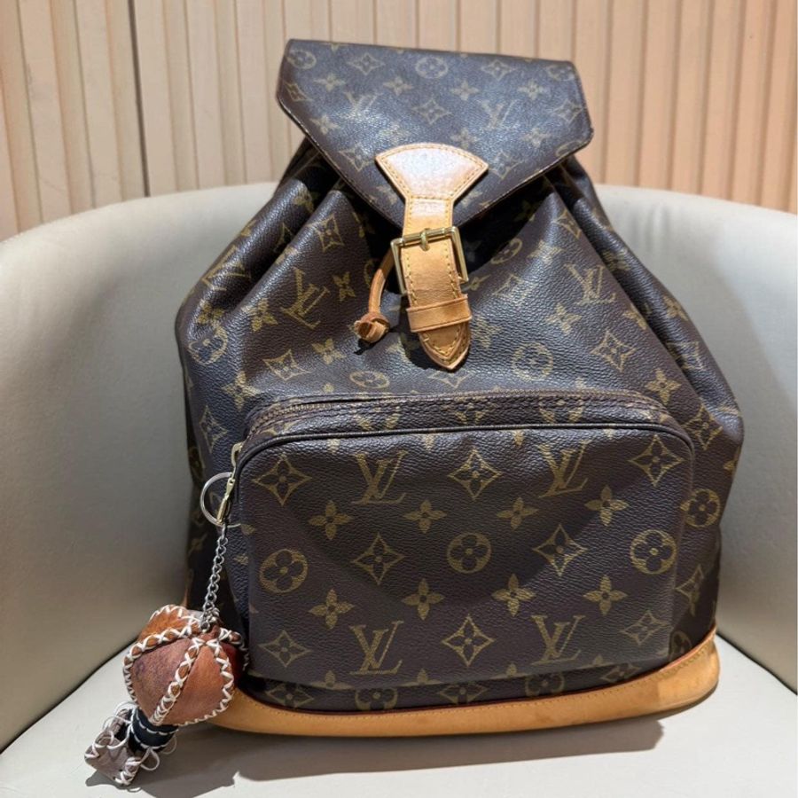 Lv 經典老花 monogram gm後背包 賠錢割愛 買到賺到-15