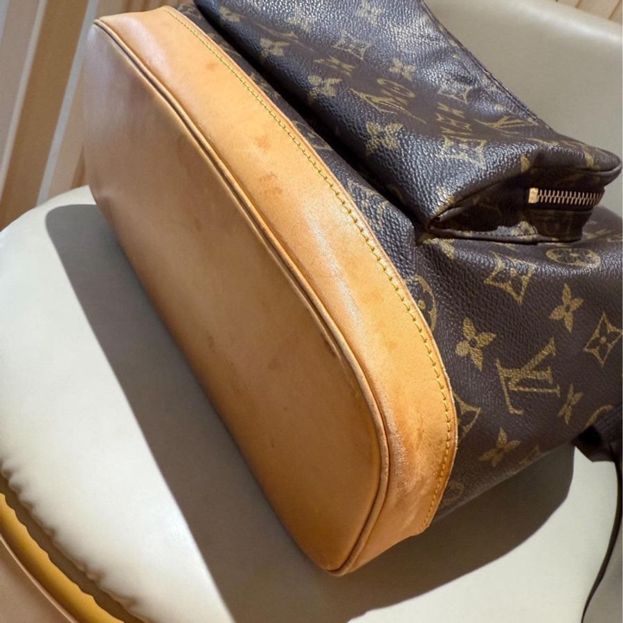 Lv 經典老花 monogram gm後背包 賠錢割愛 買到賺到-16