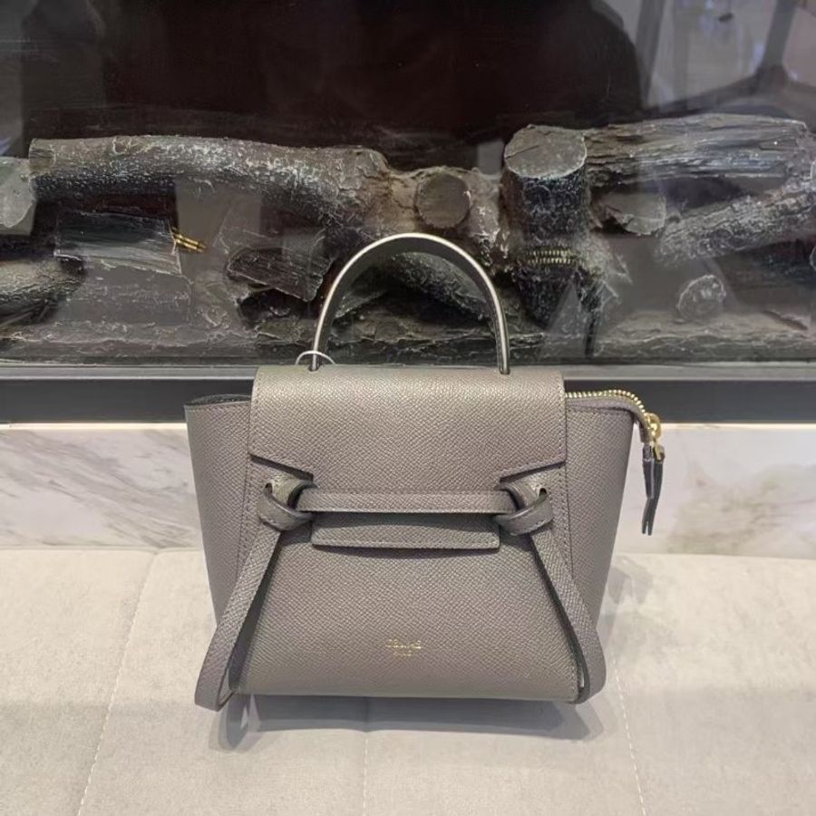 Celine 鯰魚包 pico 大象灰 99新配件塵袋(其他顏色尺寸可另外詢問)-3