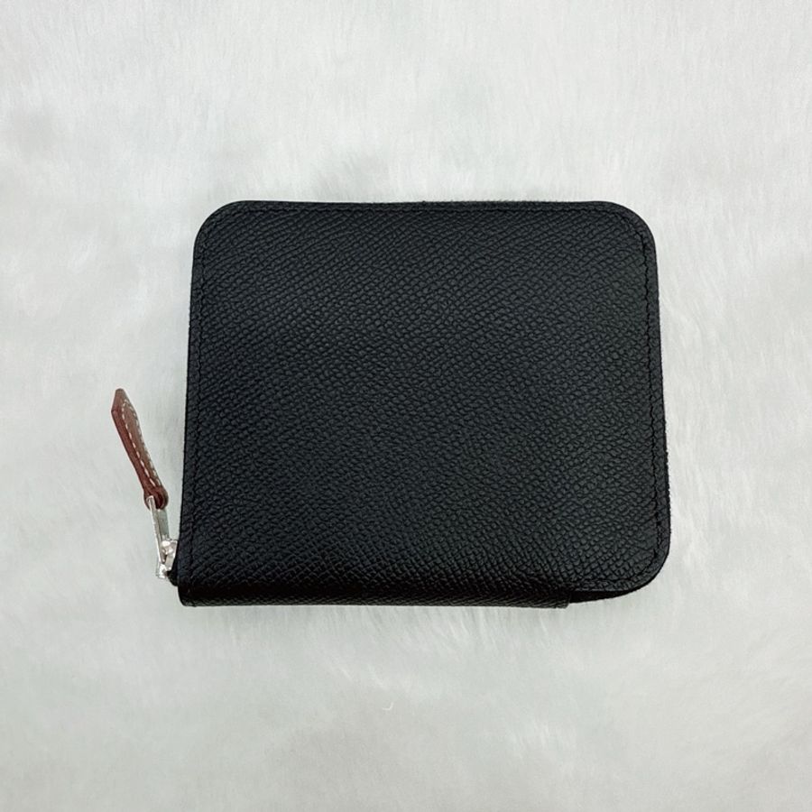 莉亞精品♡Hermes 絲巾短夾 狗來富x黑 全新-4