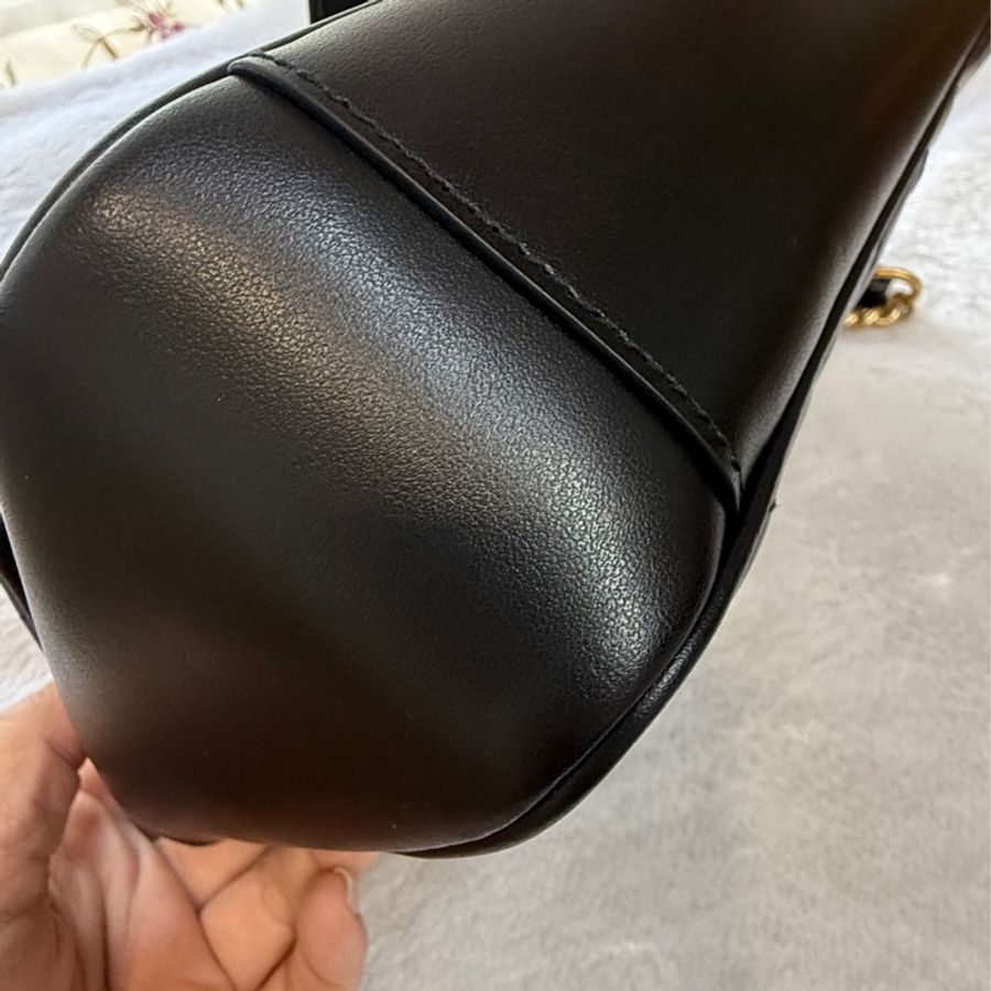 GUCCI GG Marmont matelasse 仿舊金色雙G LOGO肩/斜背包-5