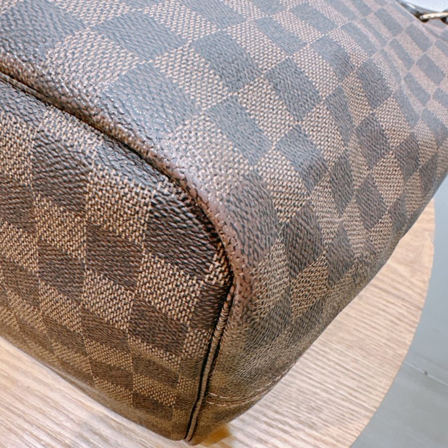 TW4190 LOUIS VUITTON 路易威登大號媽咪袋肩帶包包NEVERFULL GM DAMIER EBENE CANVAS-9