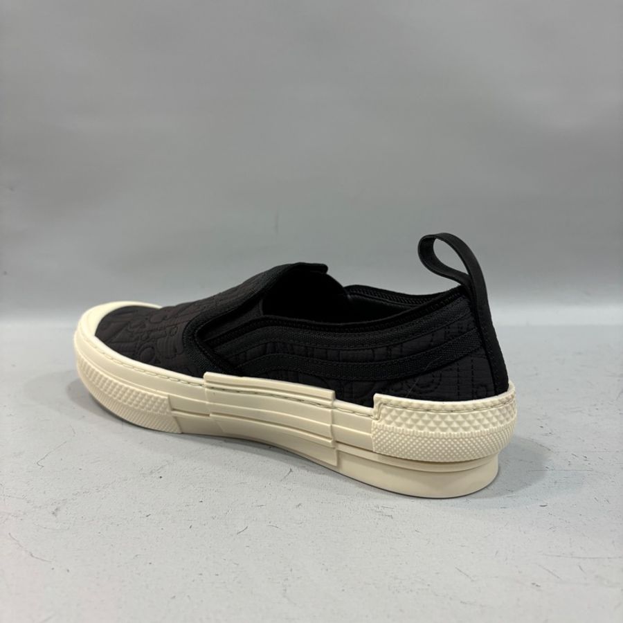 Dior 3SN282ZBK黑色logo織布白底平底鞋 休閒鞋Walk n Dior-15