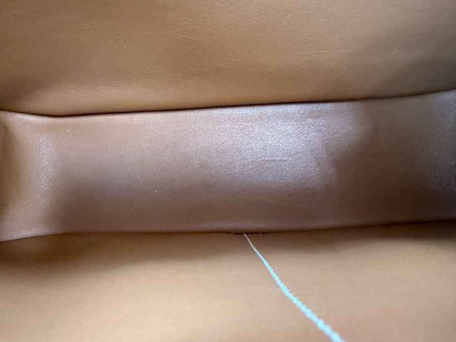 愛馬仕 Hermès Mini HALZAN金棕 銀釦-17