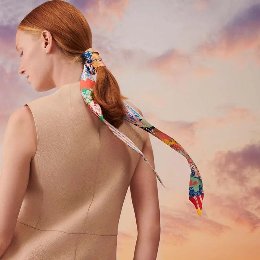 HERMES POINTILLE EN LIBERTE TWIN TWILLY 長Twilly-1