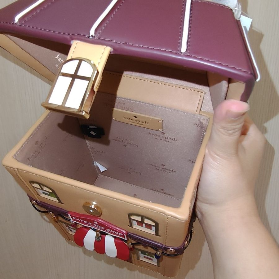 Kate Spade toy house 聖誕玩具屋 造型手提包 側背包-4