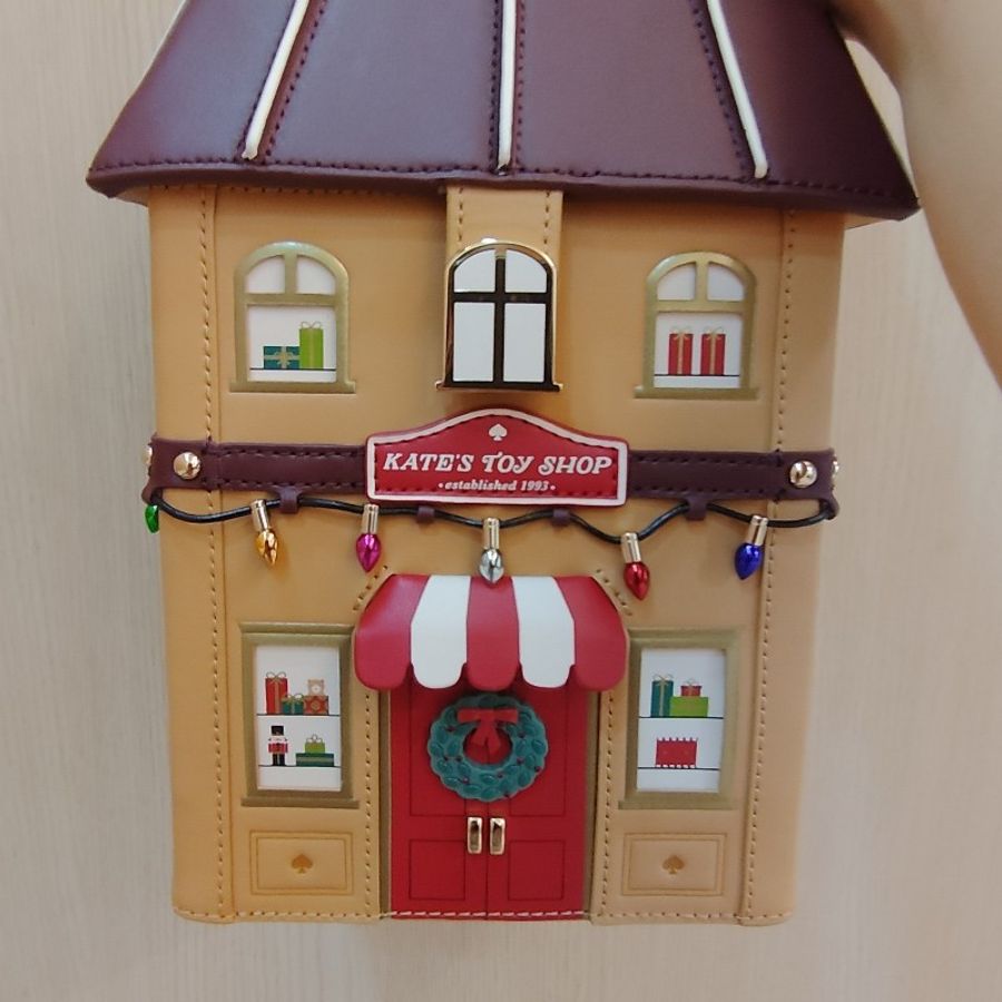 Kate Spade toy house 聖誕玩具屋 造型手提包 側背包-5