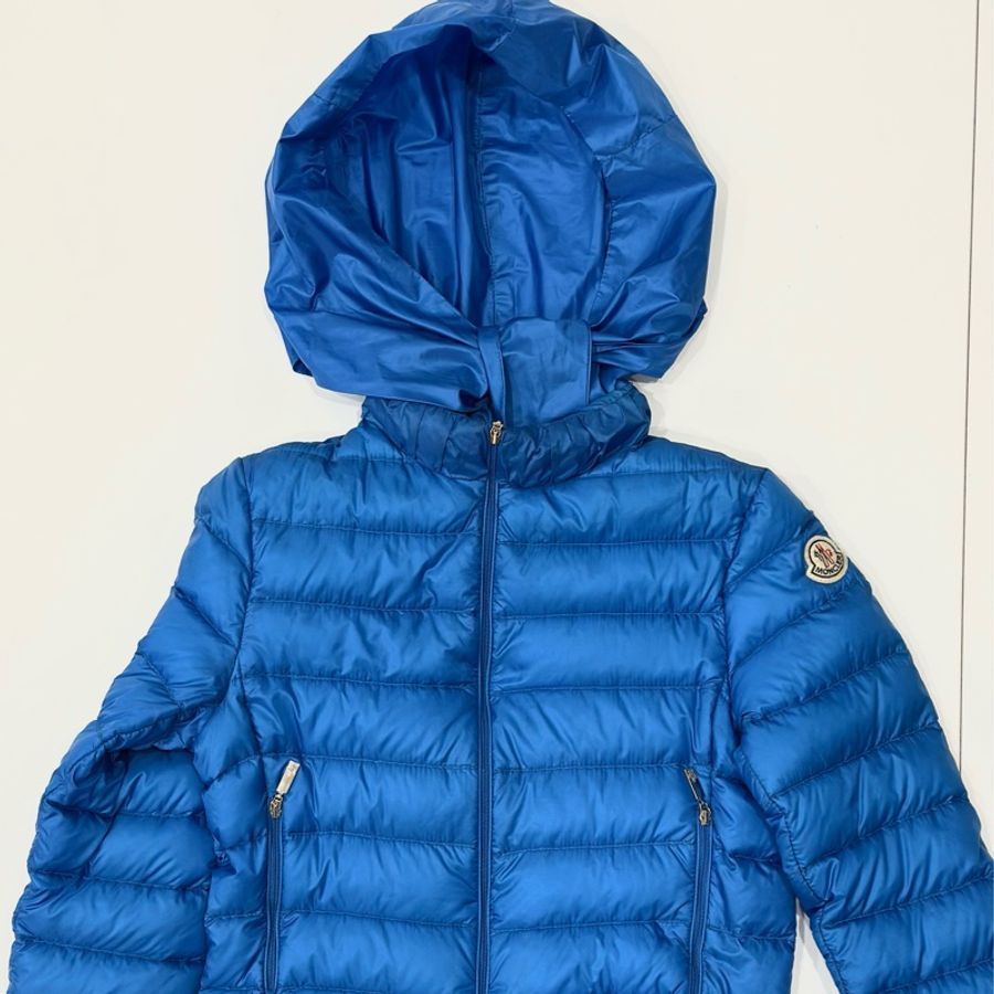 moncler 寶藍 立領 連帽外套 輕羽絨 羽絨外套 防風外套-2