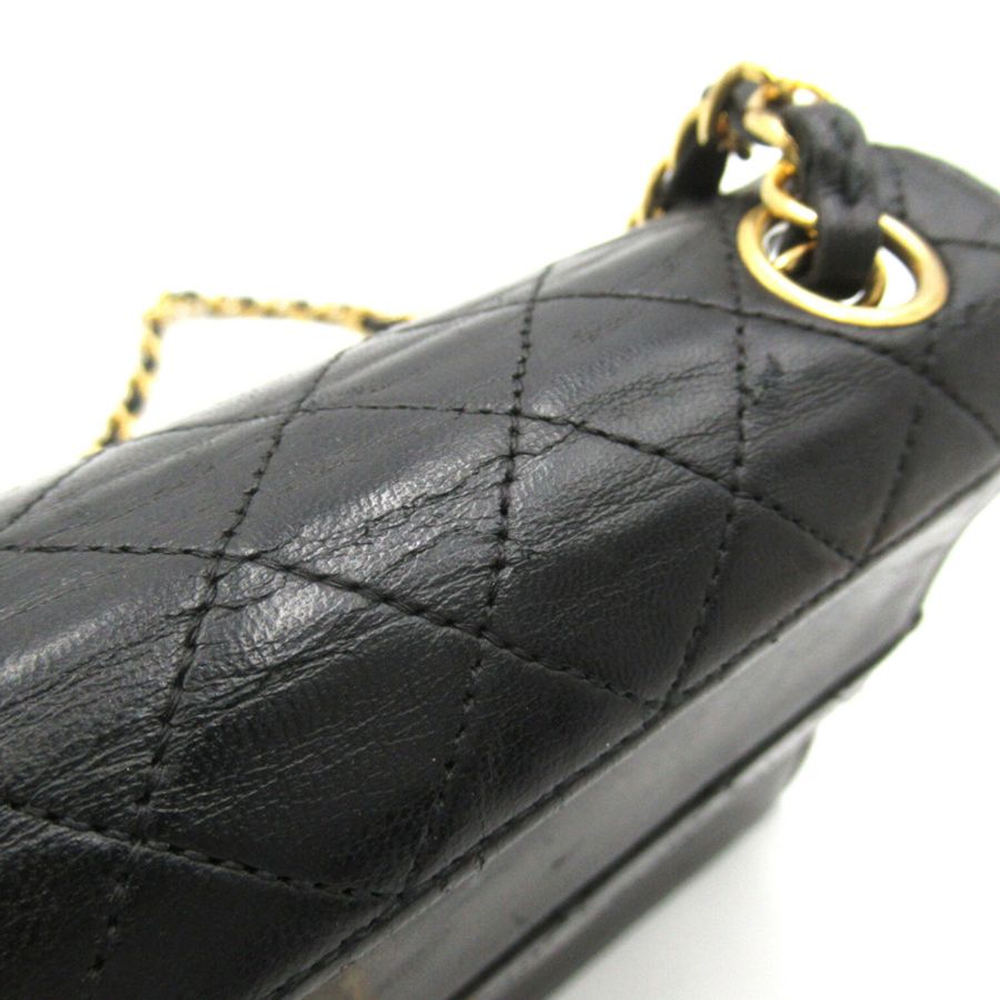 CHANEL 【激減優惠】羊皮皮革Chain Shoulder金扣肩背袋-13