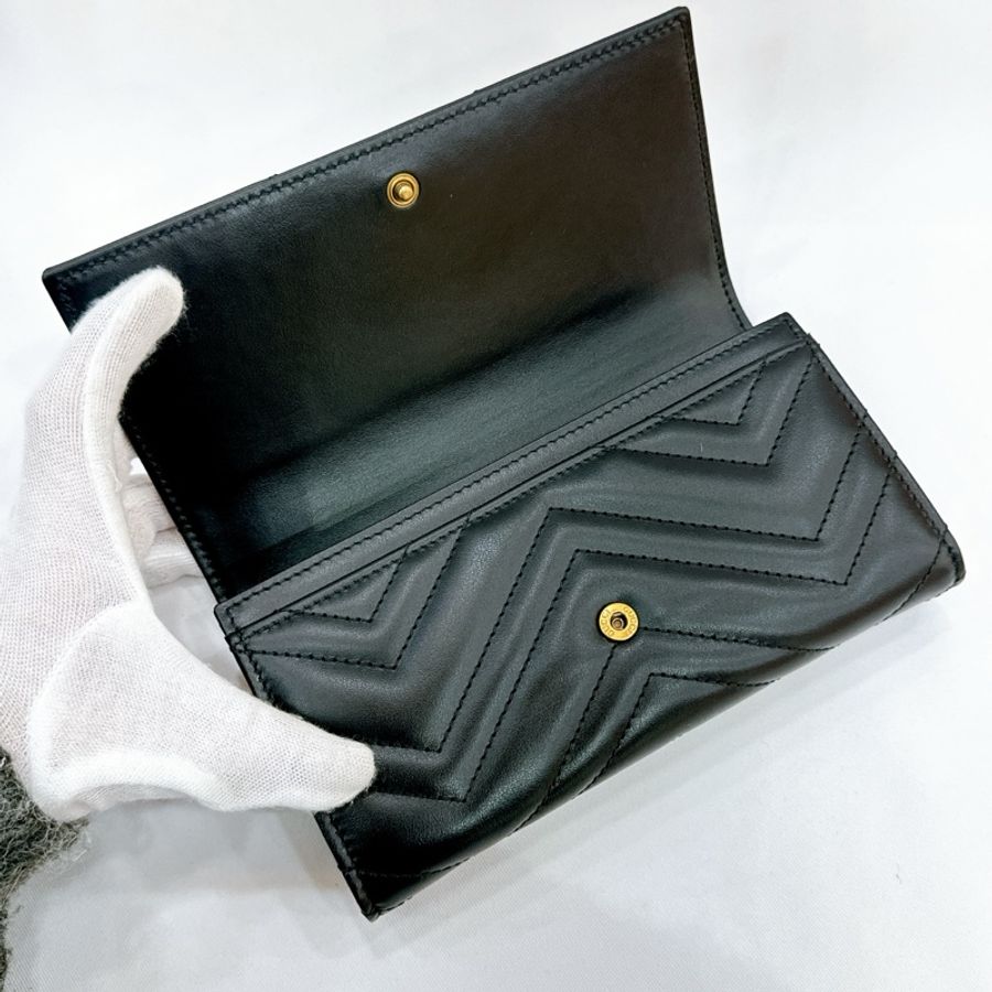 莉亞精品♡Gucci Marmont 黑信封長夾 全新-2