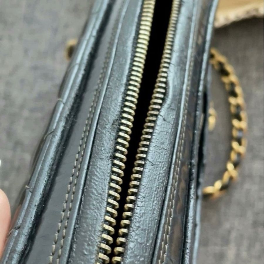 Chanel 復古 漆皮相機包 0開無卡-3