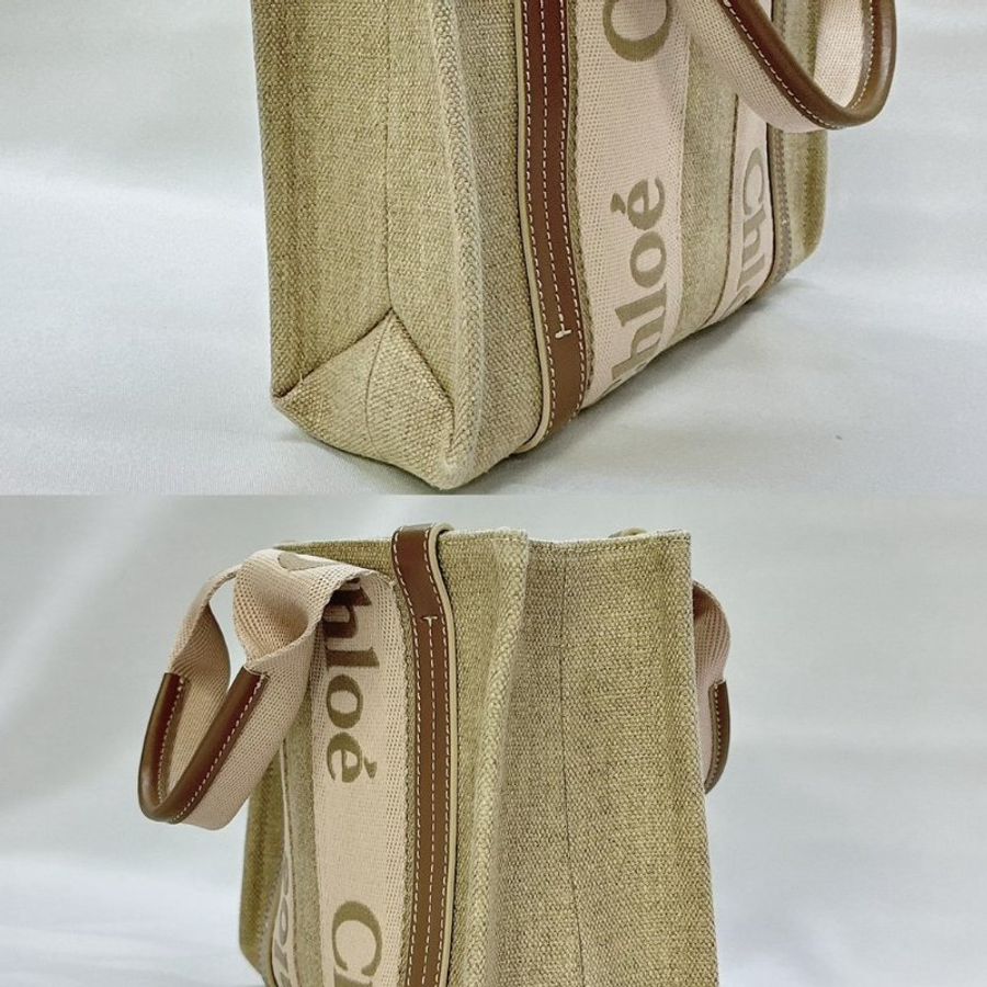 【CHLOE 全新Woody tote小款帆布包】-2