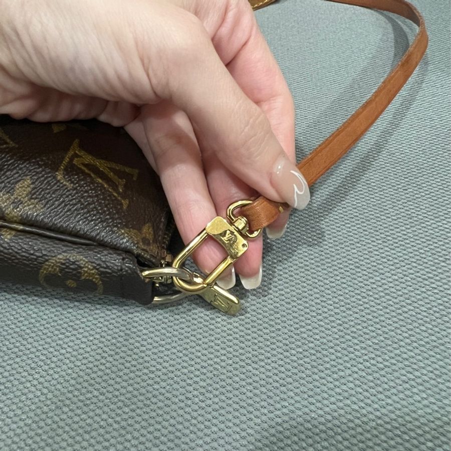 Louis Vuitton LV 經典老花麻將包 輕盈實背耐用👜包包狀態很好-8