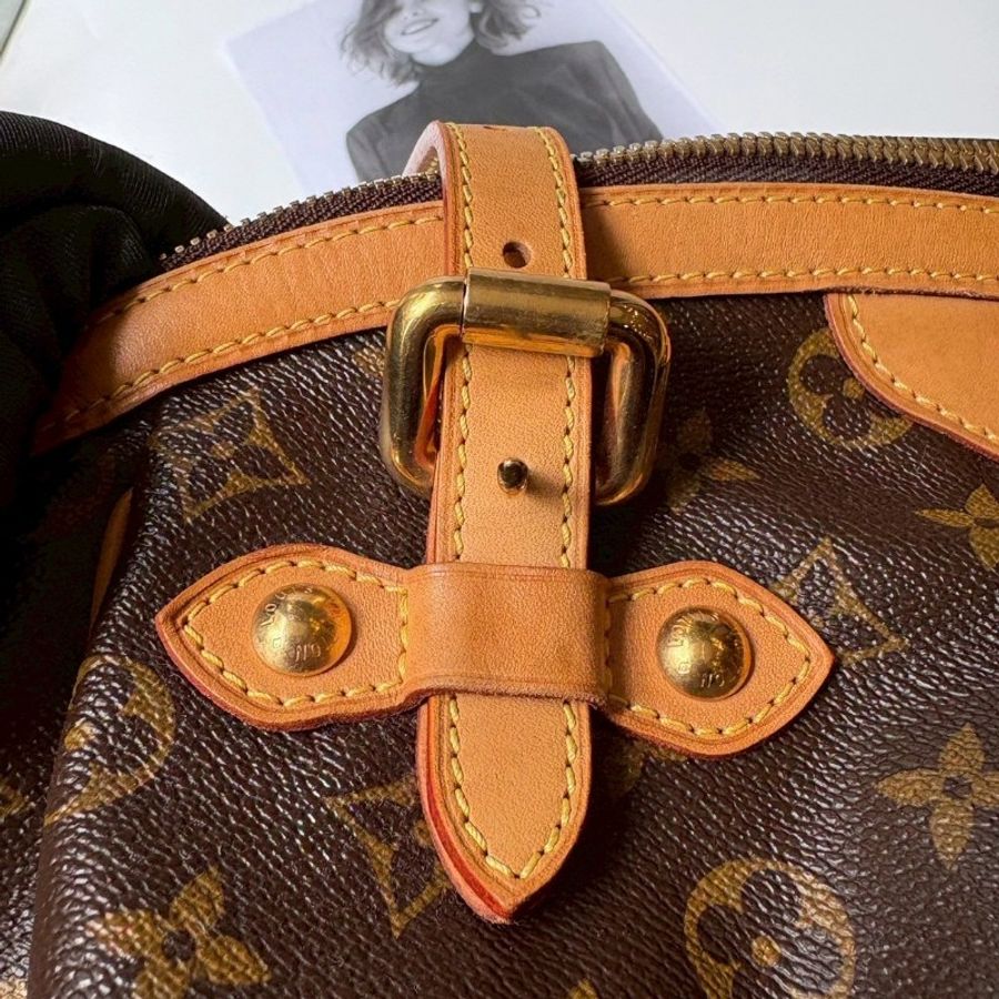 LV 老花大皺摺包 M40144-14