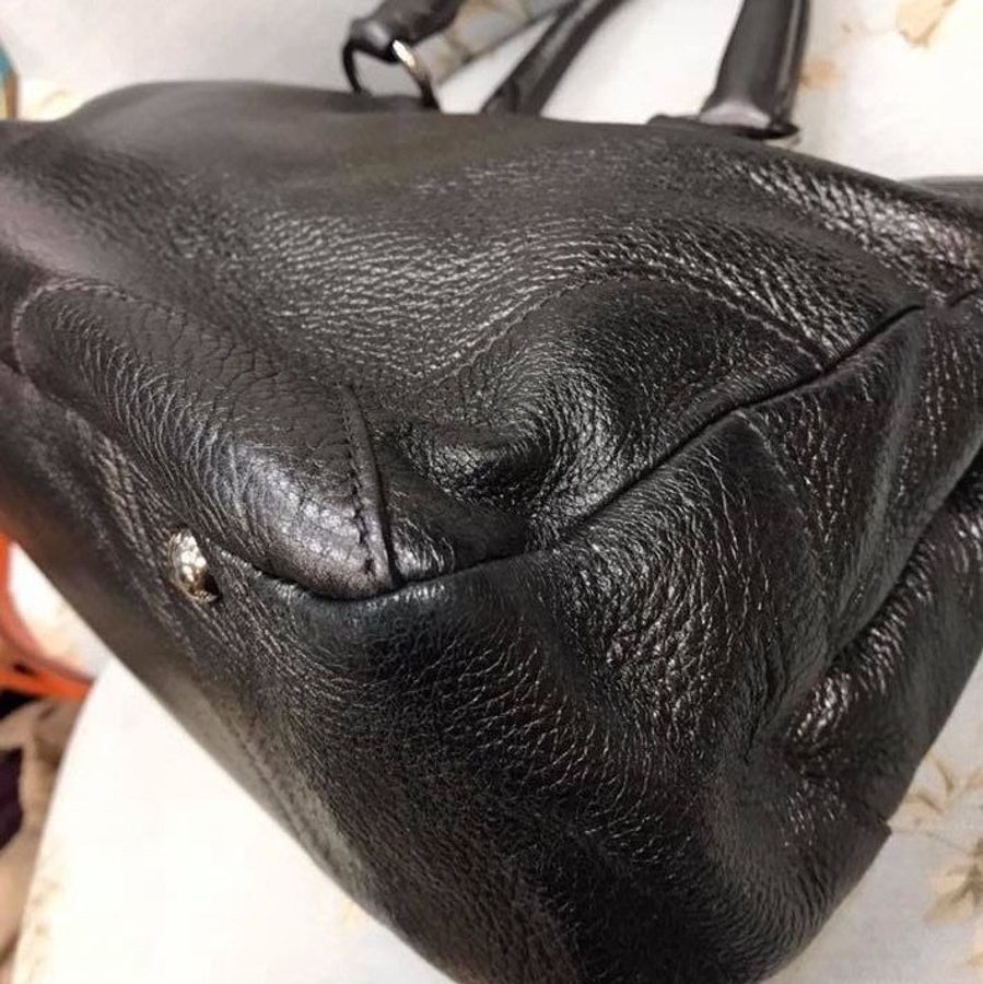 Prada 鹿皮銀灰色大包~OL族的最愛-9