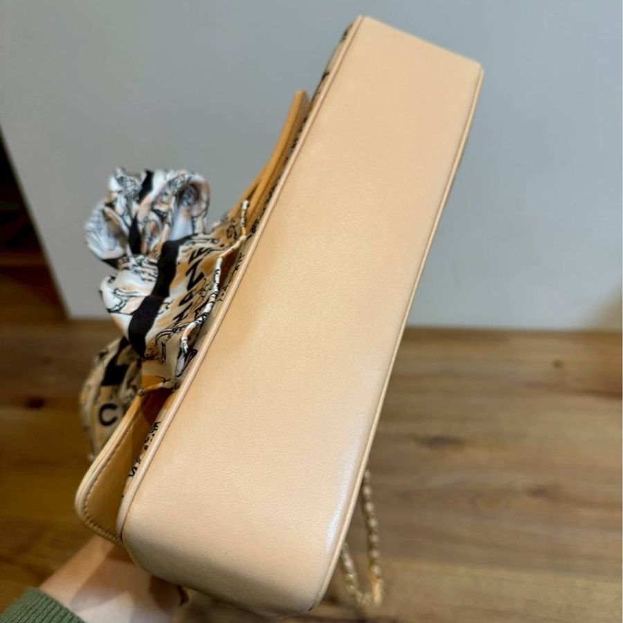 chanel 香奈兒 vintage Scarf 絲巾包 鏈條包 斜背包 肩背包 側背包 手提包-18