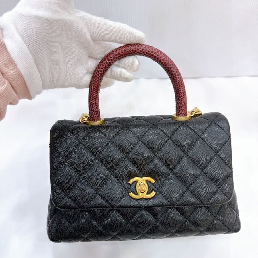莉亞精品♡Chanel handle24 紅手把 二手-1
