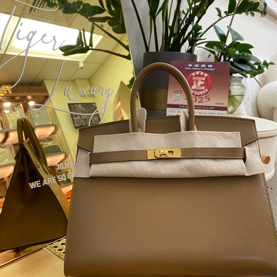 🐯 Hermes Brikin 25古銅色-0