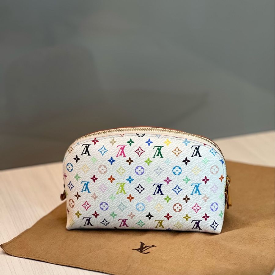 Louis Vuitton Takashi Murakami Monogram Multicolour 村上隆聯名彩色logo化妝包(已絕版)-0