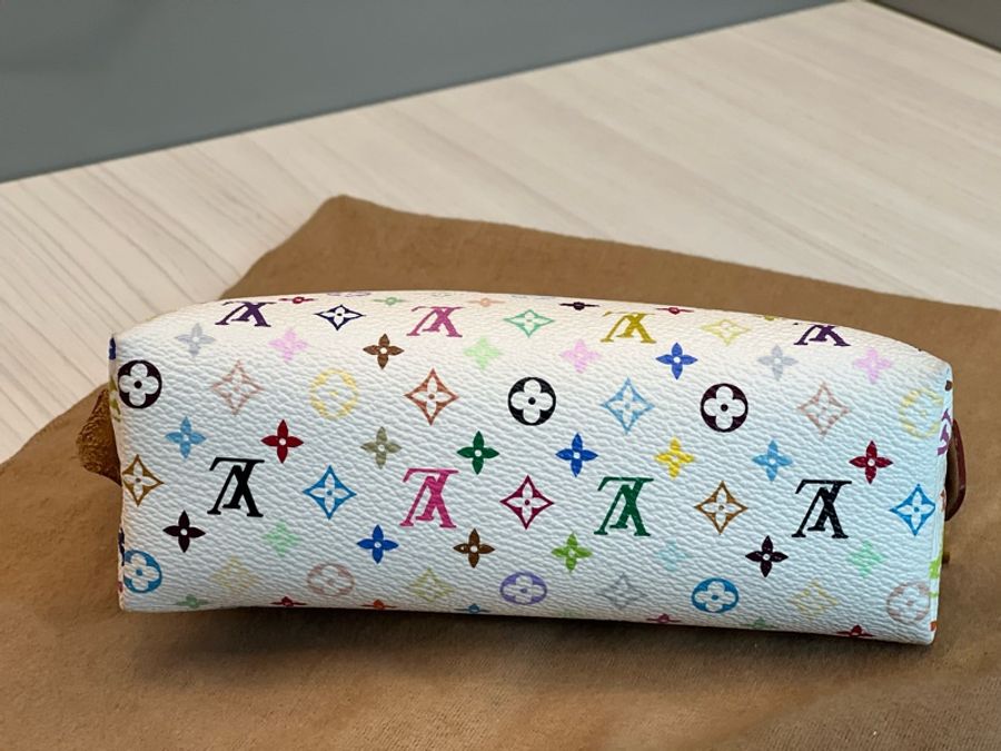 Louis Vuitton Takashi Murakami Monogram Multicolour 村上隆聯名彩色logo化妝包(已絕版)-2