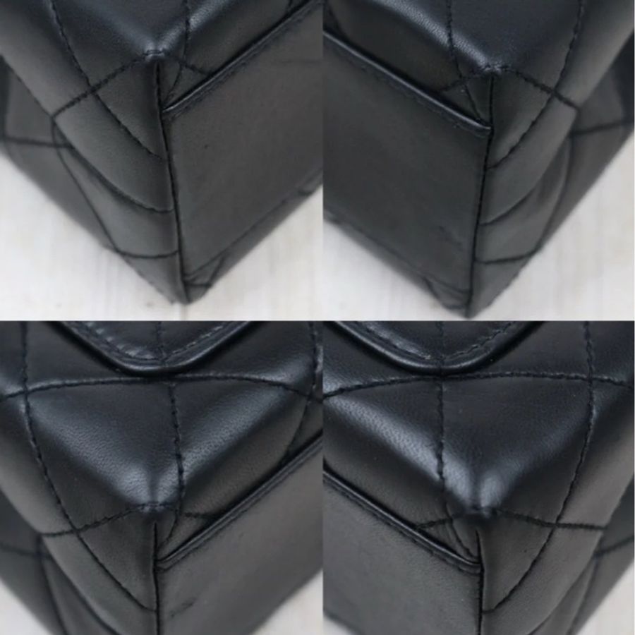 「JL精品代購」98新CHANEL 黑金coco hand手提包小號-7