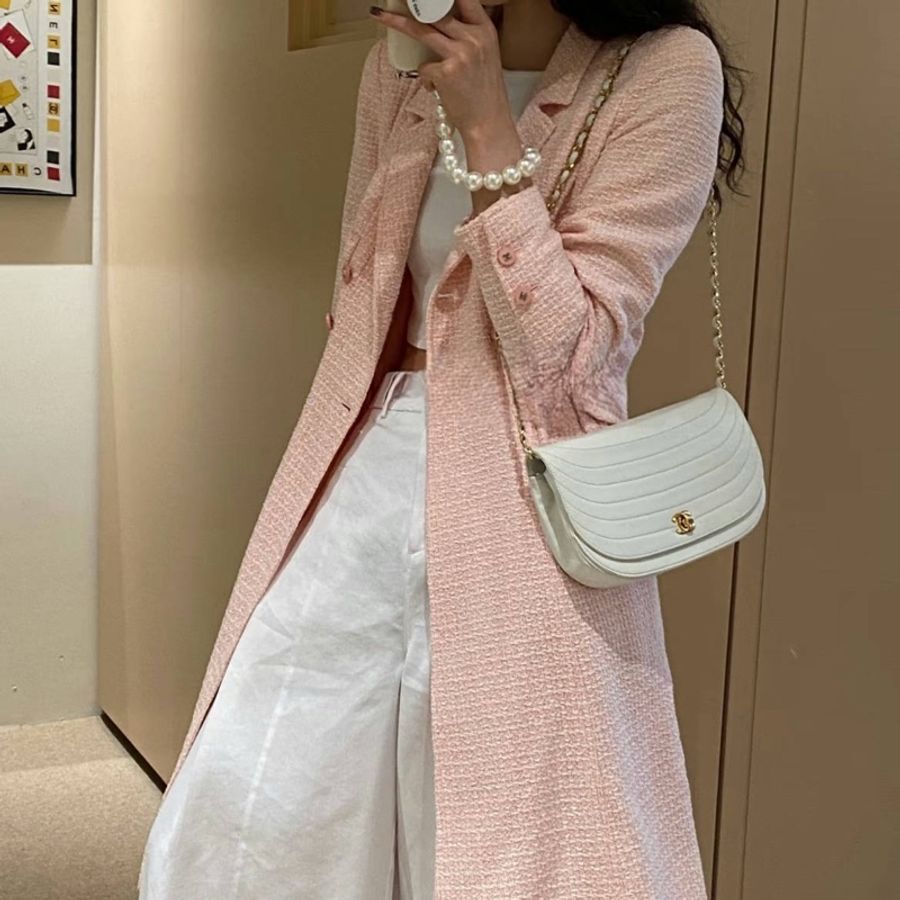 Chanel Vintage 白雪公主金扣半月包 香奈兒-12