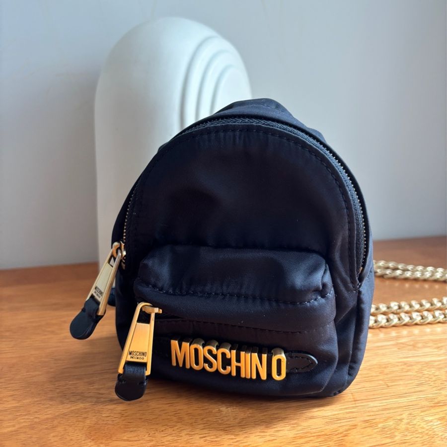 moschino肩背小廢包-5